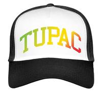 Tupac 2Pac Casquette De Baseball Gradient Logo Nouveau Officiel Noir Trucker Size One Size