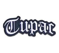 Tupac - 2Pac Tupac Patch Cut Out Logo Nouveau Officiel Embroidered Woven Iron On Size One Size