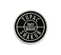 Tupac - 2Pac Tupac Patch Trust Logo Nouveau Officiel Embroidered Woven Iron On Size One Size