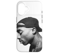 Tupac Profil Blanc Coque pour iPhone 16