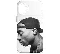 Tupac Profil Blanc Coque pour iPhone 16 Plus