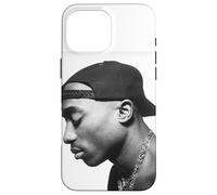 Tupac Profil Blanc Coque pour iPhone 16 Pro Max