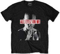 Tupac Shakur - "All Eyez On Me" T-shirt Homme/Femme Unie RO6316 (S) (Noir)