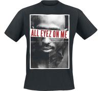 Tupac Shakur - "All Eyez On Me" T-shirt Homme/Femme Unie RO6518 (L) (Noir)