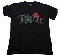 Tupac Shakur - T-shirt homme/femme unie RO4708 (L) (Noir)