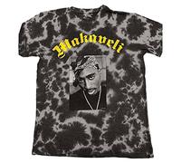 Tupac T Shirt 2Pac Makaveli Logo Nouveau Officiel Unisexe Acid Wash Gris Taille L