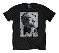 Tupac - T-Shirt # M Black Unisex # La Skyline [Import]