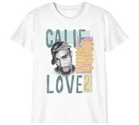 TUPAC T-Shirt Unisex Enfant California Love», Reference : BOTUPACTS005, Blanc, Taille 8 Ans