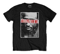 Tupac - T-Shirt # XL Black Unisex # All Eyez [Import]