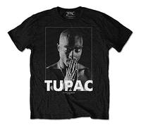 Tupac - T-Shirt # XL Unisex Black # Praying [Import]
