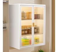 TUPAFJU Armoire Murale avec Porte, Meubles de Rangement pour Salle de Bain, Armoire à Pharmacie, étagère Murale, Organisateur d'ustensiles de Cuisine, pour Garage(White,40cm/15.7in)
