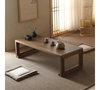 TUPAFJU Table Basse en Noyer, Pliable, Table Basse Japonaise en Tatami pour s'asseoir au Sol(100cm/39.3in)