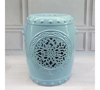 TUPAFJU Tabouret de Jardin en céramique,Tabouret de Jardin décoratif,Tabouret Tambour en céramique Chinoise, Tabouret en céramique(E)
