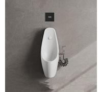 TUPAFJU Urinoir Mural Automatique à capteur pour Hommes, avec Robinet, urinoir en céramique Anti-déversement pour la Nuit, pour salles de Bains, hôtels, garages(Concealed Sensor)