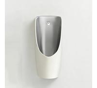 TUPAFJU Urinoir Mural Automatique en céramique avec capteur, pour Hommes, Anti-éclaboussures, idéal pour Les Toilettes extérieures, Les Bars et Les Toilettes publiques.(Built-in Sensor)