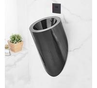 TUPAFJU Urinoirs à capteur Intelligent en Acier Inoxydable 304, urinoirs muraux pour Hommes, Anti-Fuite Nocturne, urinoirs extérieurs pour Garage, pour Salle de Bain, hôtel, Bar(Black)