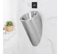 TUPAFJU Urinoirs à capteur Intelligent en Acier Inoxydable 304, urinoirs muraux pour Hommes, Anti-Fuite Nocturne, urinoirs extérieurs pour Garage, pour Salle de Bain, hôtel, Bar(Silver)