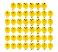 TUPARKA 20Pcs Oeufs de Pâques avec 20Pcs Poussins de Pâques Mini Entièrement Chenille Poussins de Pâques Panier Poussoirs pour Pâques Party Favors, Easter Egg Hunt