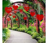 TUPARKA 25 Pcs Valentine's Decorations Hear Coeurs Suspendus pour la Saint-Valentin Décoration Mariage Fournitures De Fête, Taille Mixte