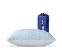 tuphen Oreiller de voyage et de camping en mousse à mémoire de forme - Oreiller rafraîchissant et compressible pour le camping pour dormir, petit oreiller compact et ferme pour adultes et enfants,