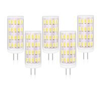 Tupolife Ampoules G4 LED Dimmable 12v 3w Blanc Froid 6000k, Remplace 30w-35w G4 Broches Ampoules Halogène, 350lm AC/DC 12-24v, 5 Pièces