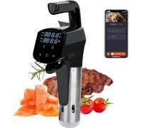 TUPOSTAR Appareil De Cuisson sous Vide, Kit De Cuisson sous Vide éLectrique 1800 W, avec éCran NuméRique LED, ContrôLe De La TempéRature Et De DuréE, Thermostat à Immersion,Noir