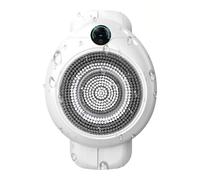 TUPOSTAR Brosse Exfoliante pour Le Dos Et Le Corps, Brosse Exfoliante éLectrique, Grande TêTe De Brosse De 18 Cm, pour Un Nettoyage en Profondeur sous La Douche,Blanc
