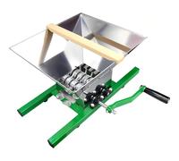 TUPOSTAR Broyeur Manuel pour Raisins, Baies, Vin, Fruits, Grand ModèLe en Acier Inoxydable De 7 litres, Moulin à Fruits Grande Capacité, pour Presser Le Vin Et Le Cidre,Vert