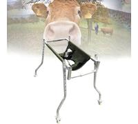 TUPOSTAR Fauteuil Roulant RéGlable pour Veaux, Support De Verticalisation pour Veaux Farm en Acier Inoxydable, pour Permettre Aux Veaux Faibles Et BlesséS De Se Tenir Debout,A