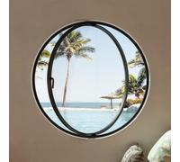 TUPOSTAR FenêTre D'Abri De Jardin Pivotante à 360° en Verre Trempé, Hublot à Ouverture Ronde, Hublot en Alliage D'Aluminium avec Verre Trempé, pour Salle De Bain, Chambre,B3,40cm