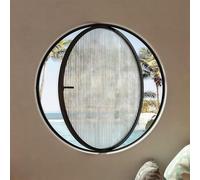 TUPOSTAR FenêTre D'Abri De Jardin Pivotante à 360° en Verre Trempé, Hublot à Ouverture Ronde, Hublot en Alliage D'Aluminium avec Verre Trempé, pour Salle De Bain, Chambre,B1,60cm