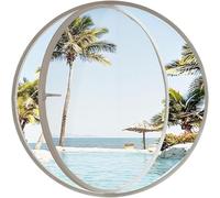 TUPOSTAR FenêTre Ronde en Alliage D'Aluminium avec Verre Trempé, Hublot DéCoratif pour Cuisine, Dortoir, Chambre, Hublot Rond éLéGant, pour La Maison,A3,100cm