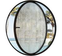 TUPOSTAR FenêTre Ronde en Alliage D'Aluminium avec Verre Trempé, Hublot DéCoratif pour Cuisine, Dortoir, Chambre, Hublot Rond éLéGant, pour La Maison,B1,40cm