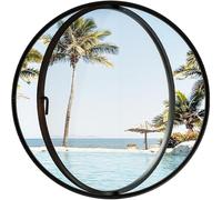 TUPOSTAR FenêTre Ronde en Alliage D'Aluminium avec Verre Trempé, Hublot DéCoratif pour Cuisine, Dortoir, Chambre, Hublot Rond éLéGant, pour La Maison,B3,60cm