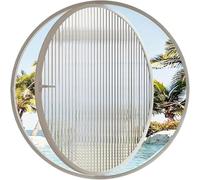 TUPOSTAR FenêTre Ronde en Alliage D'Aluminium avec Verre Trempé, Hublot DéCoratif pour Cuisine, Dortoir, Chambre, Hublot Rond éLéGant, pour La Maison,A1,100cm