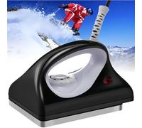 TUPOSTAR Fer à Farter pour Skis Et Snowboards, avec Semelle à Picots Et ContrôLe PréCis De La TempéRature, TempéRature RéGlable, Fer à Farter pour Skis Et Snowboards,Noir