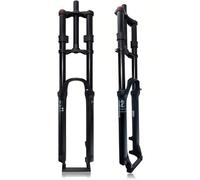 TUPOSTAR Fourche VTT 26/27,5/29 Pouces, DéBattement 160 Mm, Alliage, Double éPaulement, Air, 28,6 Mm, Attache Avant Droite, Blocage Rapide 9 Mm, Blocage Manuel,Noir,26in