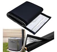 TUPOSTAR Gaine Isolante 3 Couches pour Tuyaux CVC en Cuivre, Film Isolant Flexible pour Tuyaux De Climatisation (183 X 26 Cm), pour Mini-Splits ExtéRieurs,Noir,2PCS