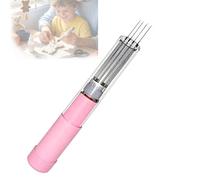 TUPOSTAR Kit De Machine à Feutrer éLectrique à Aiguilles, Outil De Feutrage De Laine, Course du Moteur : 2 Cm, 1 à 7 Aiguilles, pour Peinture sur Laine Et Loisirs CréAtifs,Rose