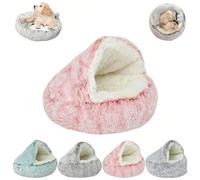 TUPOSTAR Panier Apaisant pour Chien Et Chat, Coussin Moelleux pour Chiot, Grotte pour Chaton, Grotte en Forme De Donut pour Petit Chien, Oreiller Doux Et Chaud pour Animaux,01,60CM
