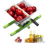 TUPOSTAR Pressoir à Raisin, Pressoir à Fruits Et à Vin, Pressoir à Baies Hachoir, Moulin à Fruits Grande Capacité, pour Pressurage du Vin Et du Cidre, Structure Amovible,Vert