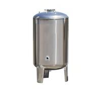 TUPOSTAR RéServoir d'eau sous Pression en Acier Inoxydable, pour SystèMe d'eau/Pompe De Puits, RéServoirs Verticaux De Stockage d'eau sous Pression, avec Kit De Montage,Argent,100L