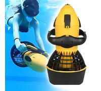 TUPOSTAR Scooter sous-Marin pour La PlongéE sous-Marine, Aides à La Natation pour Adultes, Scooter sous-Marin pour Lac, Mer Et Piscine, Double Vitesse sous l'eau,Jaune
