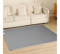 TUPOSTAR Tapis Chauffant éLectrique en GraphèNe, Tapis Chauffant D'IntéRieur, Chauffe-Pieds avec Minuterie Et Chauffage Rapide, pour Le Salon, La Chambre Ou Tout Autre,04,150 * 180cm