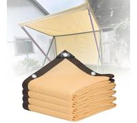 TUPOSTAR Toile Pare-Soleil D'ExtéRieur, Rouleaux Pare-Soleil pour Serre avec œIllets, Tissu en Maille RéSistant Aux UV, Toile D'Ombrage, pour Terrasse, Pergola Et Jardin,Beige,3 * 6m