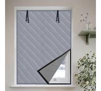 TUPOSTAR Window Insulation Kit for Room, 3 Layers Heavy-Duty Thermal Window Cover Film, with Fastener Design, Heat Blocking Insulation Kit, Resist Cold Wind Invasion,Gris,39 * 63in