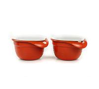 Tupperware 31204 Combiplus Lot de 2 petits bols mélangeurs avec couvercle, 650 ml, couleur terre cuite