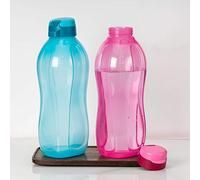 Tupperware Aquasafe Fiptop Eco Lot de 2 bouteilles 2 l