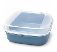 Tupperware Boîte Gourmande 1.4 L - Collations Pique-Nique Bonbons Rangement - Couvercle Charnière Transparent - Plastique - 17.7x20.9x8.3 cm - Compatible Lave-Vaisselle Cuisine Pratique