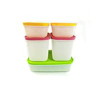 Tupperware Boîte Igloo 1,1 L (2) + 1,0 L + 450 ML (2) + Chiffon en Microfibre 6337